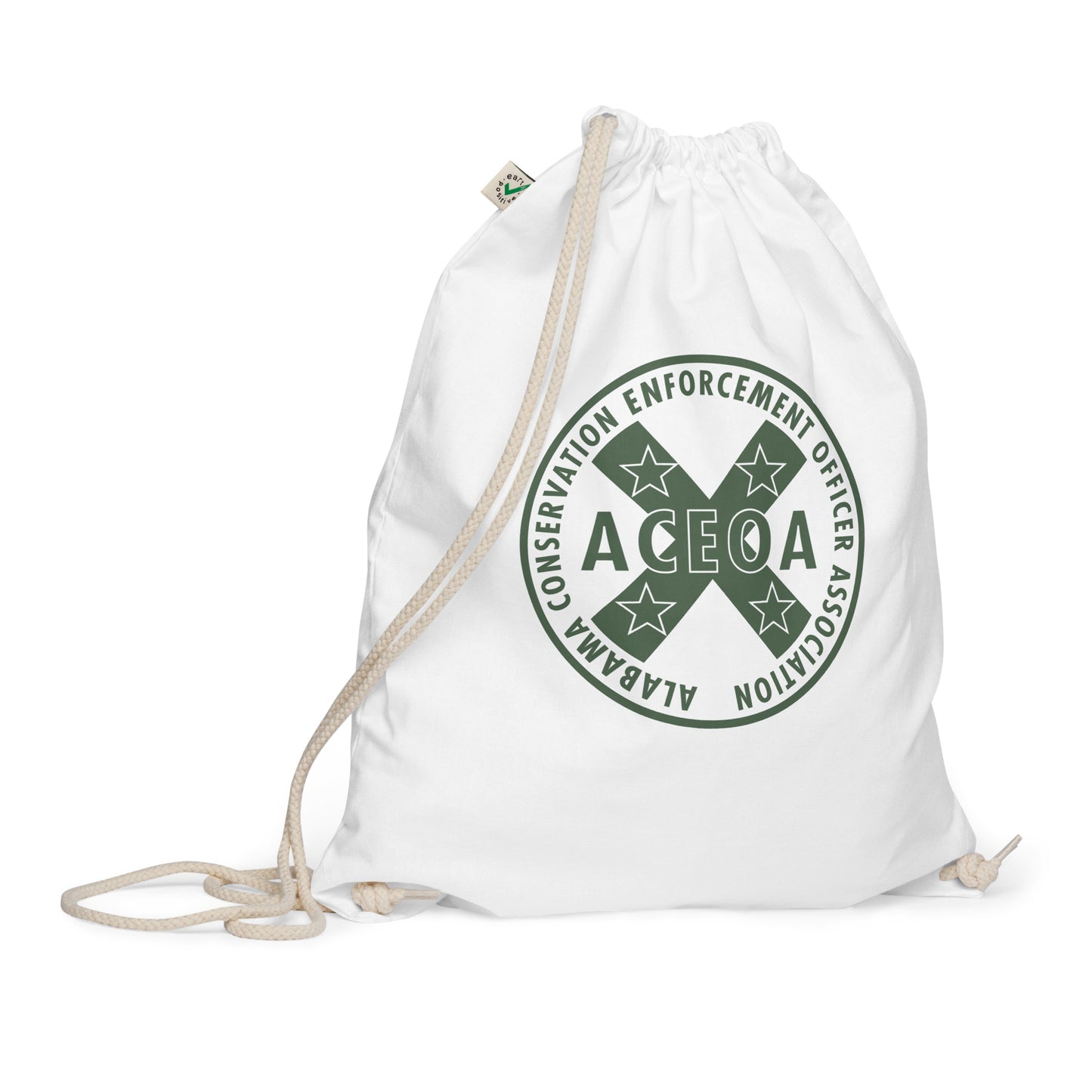 Organic cotton drawstring bag